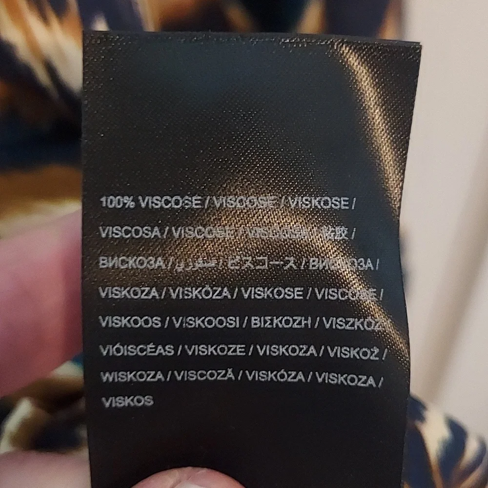 FARM Rio Women's Pineapple Ikat Raglan Sleeve Mini Dress Size Large - Picture 15 of 16